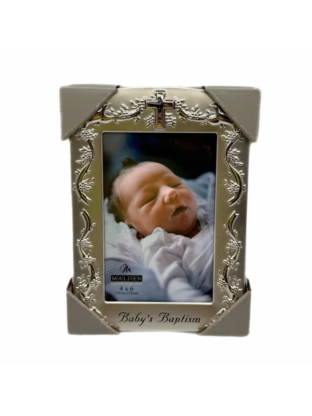1997 Malden International “Baby’s Baptism” Picture Frame – 4x6-Inch Photo